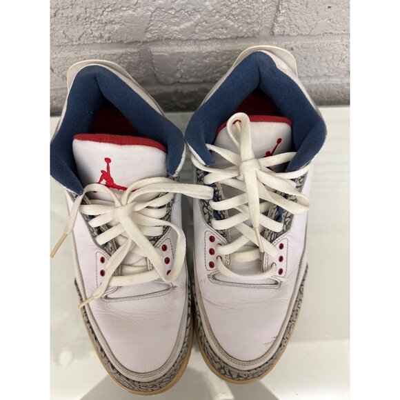 Air Jordan 3 Retro True Blue Sneakers, Men Size 10, 2016 Classics - Picture 4 of 8